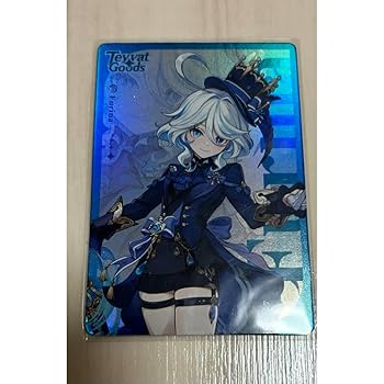 原神　フリーナ　ドイツ限定カード Amazon.co.jp: フリーナ 芙宁娜 原神 中国 海外製品 レア QR